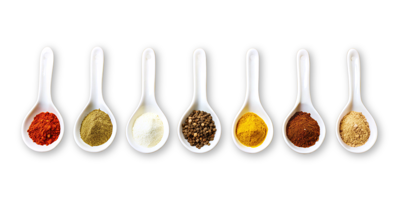 spoons of spices